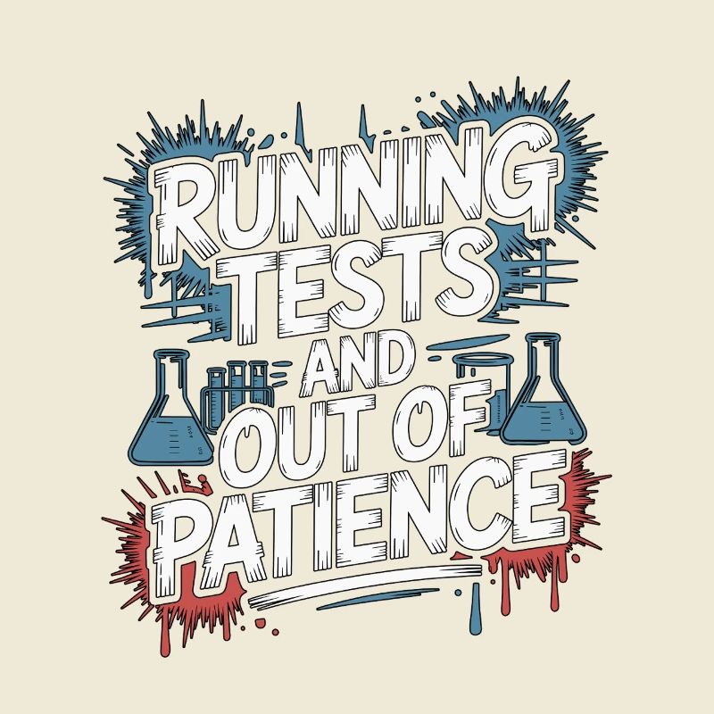 Lab Technician Running Tests And Laboratory Work