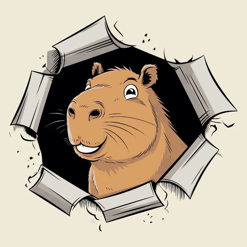 Capybara Comic – friedlicher Durchbruch