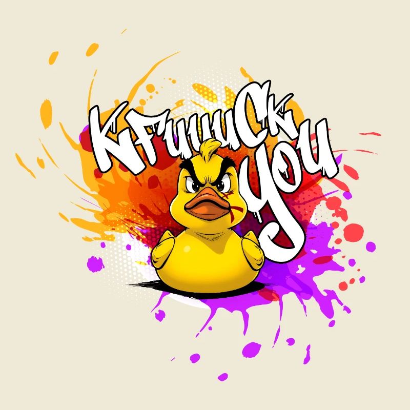 Graffiti Duck: Eine Explosion der Farben