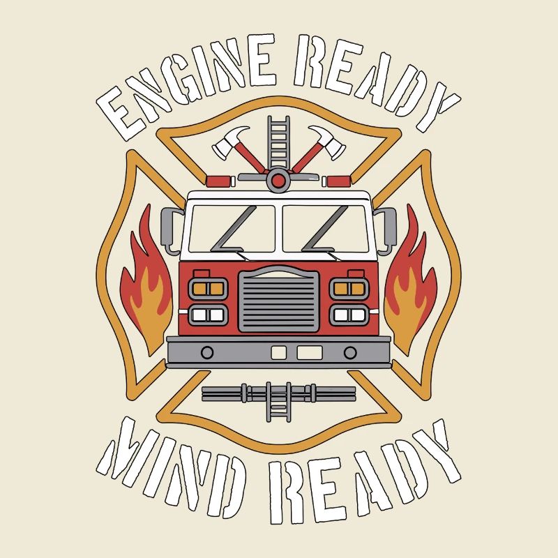 Fire Engineer Engine Ready Mind Ready Firefighting
