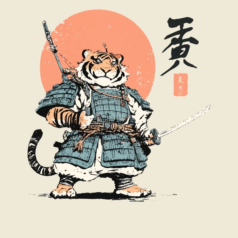 Tiger Samurai Armor Katana