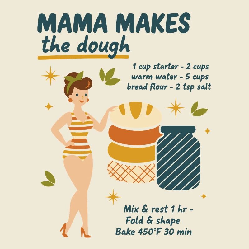 Sourdough Bread Baking Mama Makes The Dough Baker