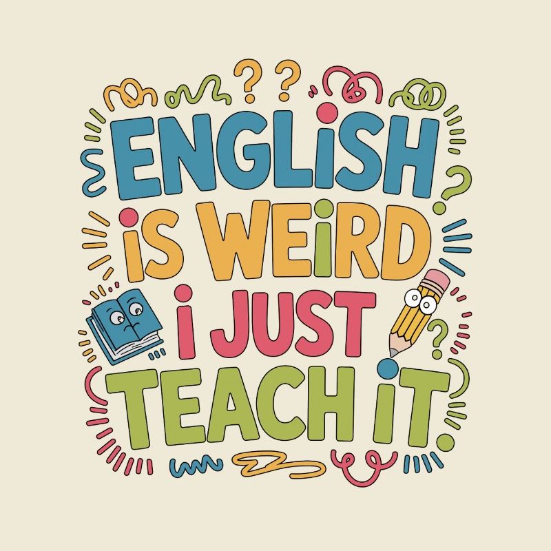 Professeur d’anglais langue seconde anglais c’est bizarre, je suis juste enseignant ESL