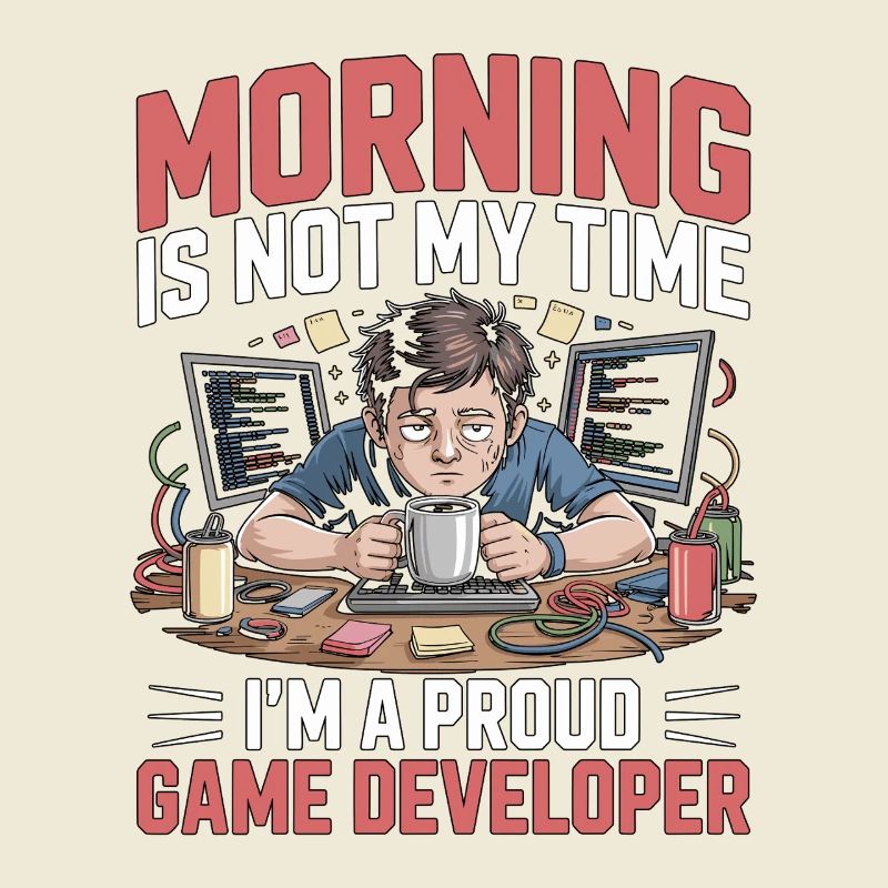 Game Developer Morning n’est pas mon temps Coder de jeux