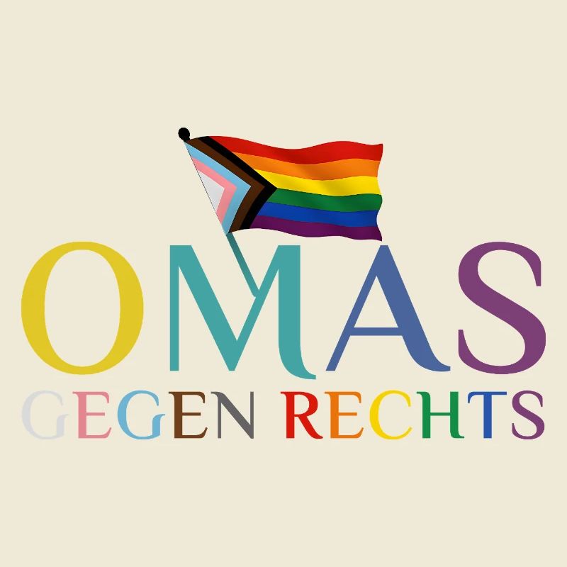 Grannies Against Right Rainbow Flag