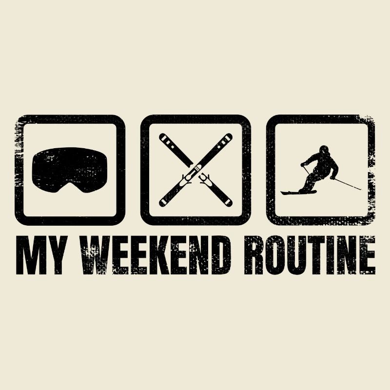 Skier Weekend Routine