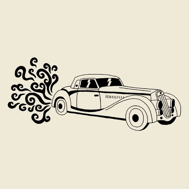 Schwarzer Oldtimer
