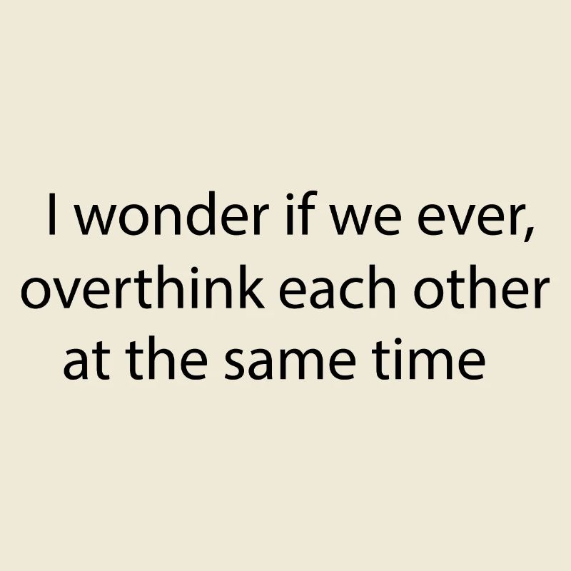 Statement lettering Overthinking