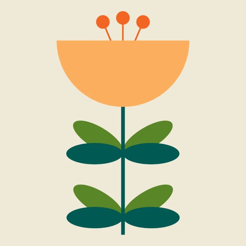 Conception d’illustration de fleur abstraite