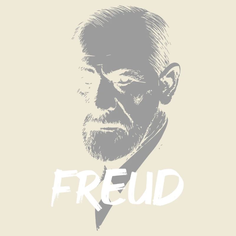 Psychoanalytic dr Freud Icon Portrait