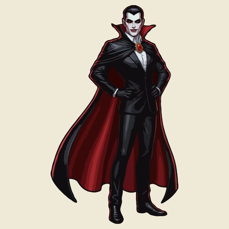 Dracula-Style Frost with Red Cape Cosplay