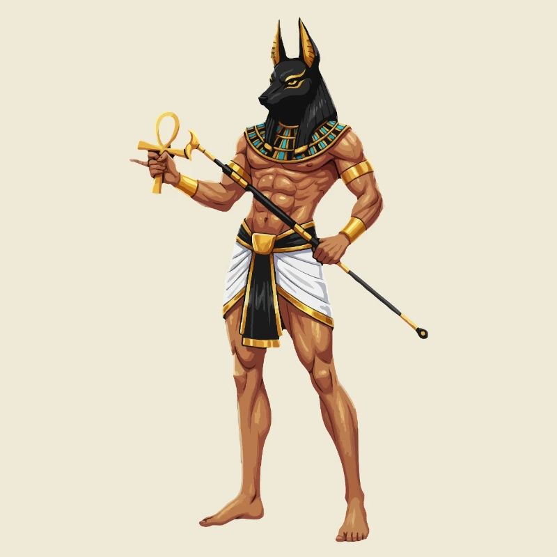 Anubis Warrior with Ankh Cosplay