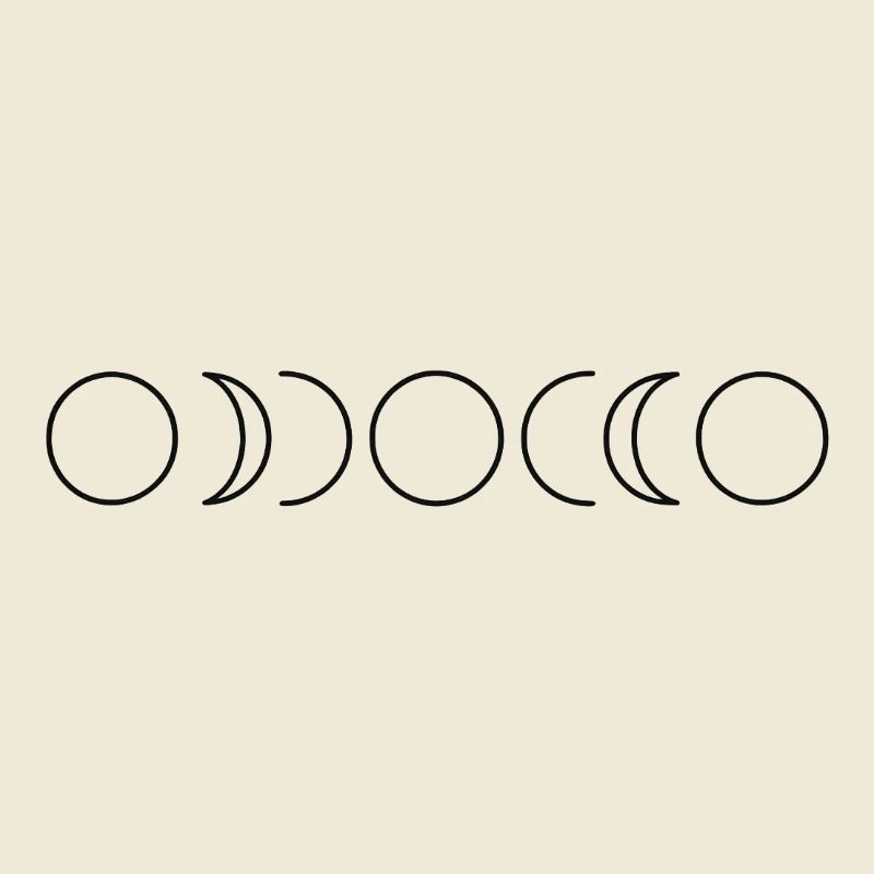 Celestial Phases Moon Art Design
