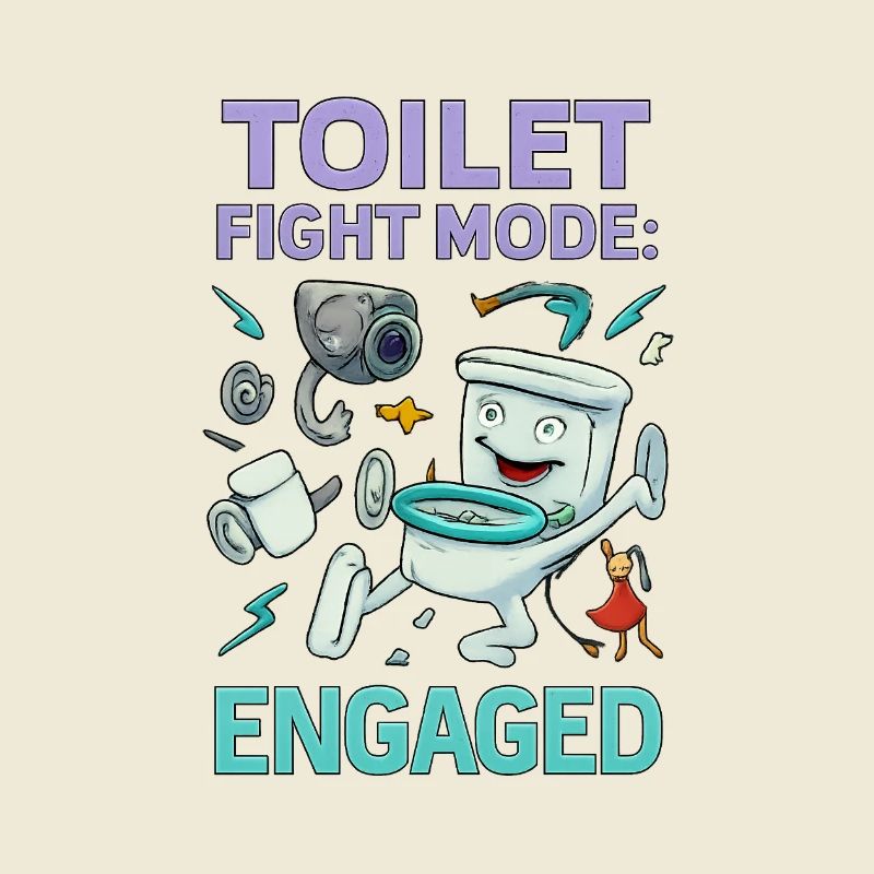 Toilettenkampf-Modus – Absurdes Hirnfäule-Design
