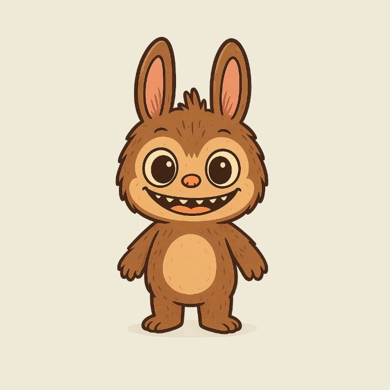 Cute Teddy Bear Rabbit Versatile Pattern