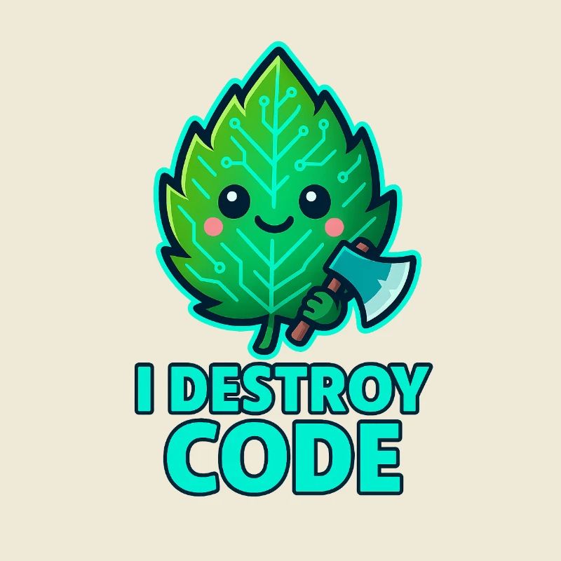 Grünes Blatt Code-Krieger