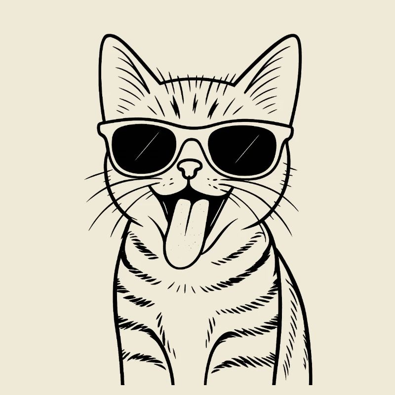 Vibrations lunettes de soleil pour chat