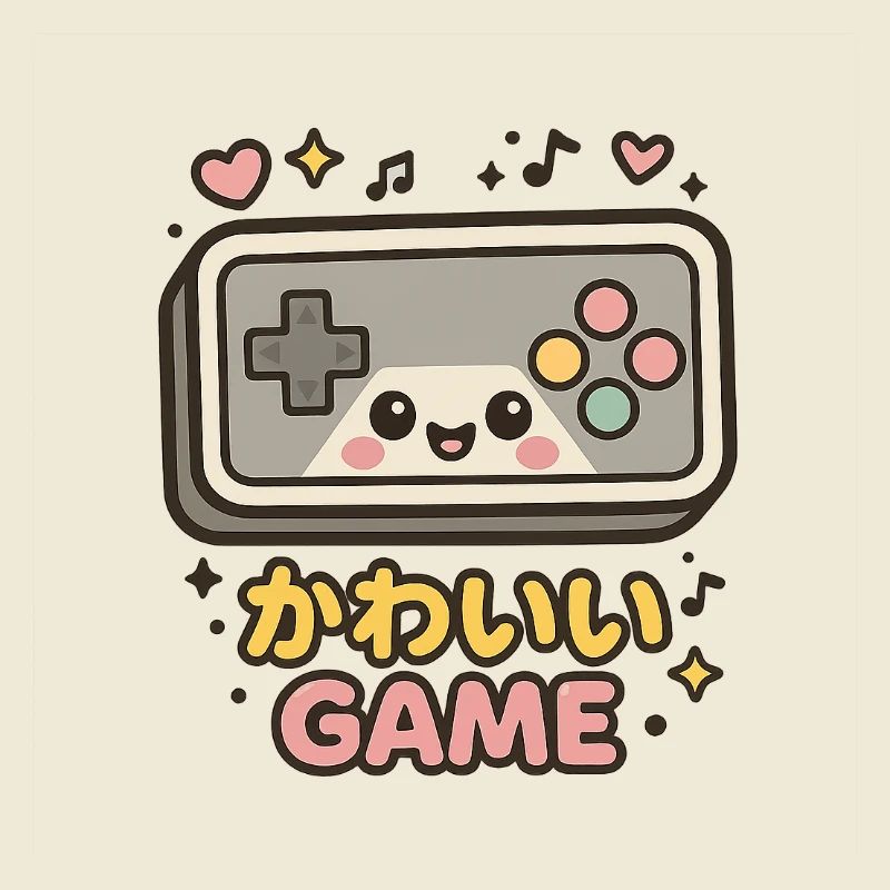 Kawaii Spielcontroller Illustration