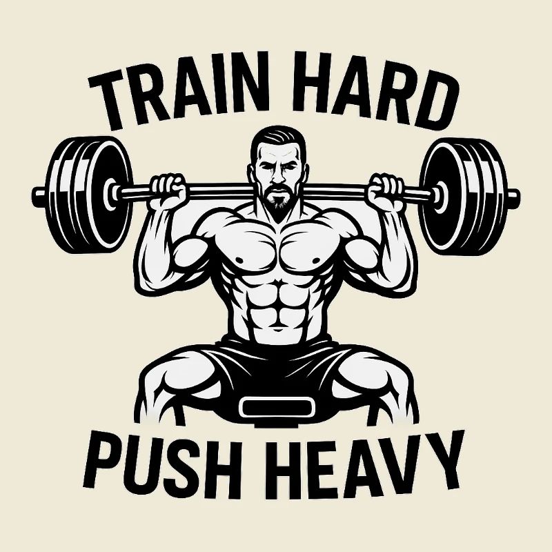 Devise de musculation Push Heavy