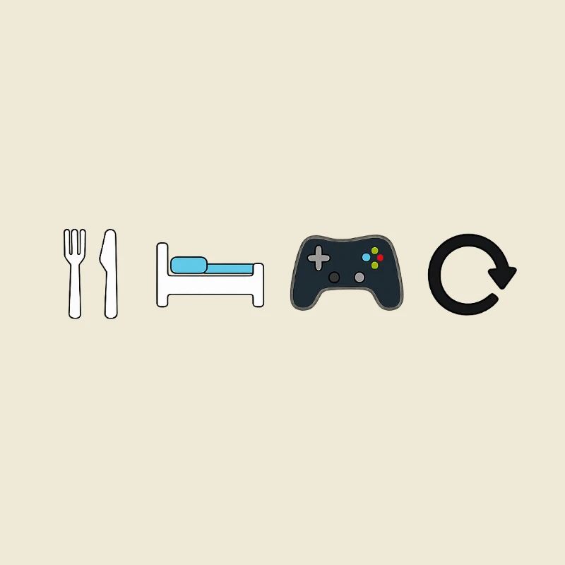 Manger dormir jeu Répéter