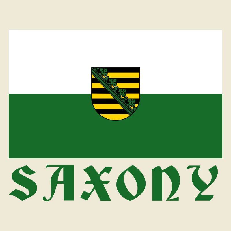 Conception de l’emblème du drapeau de la Saxe