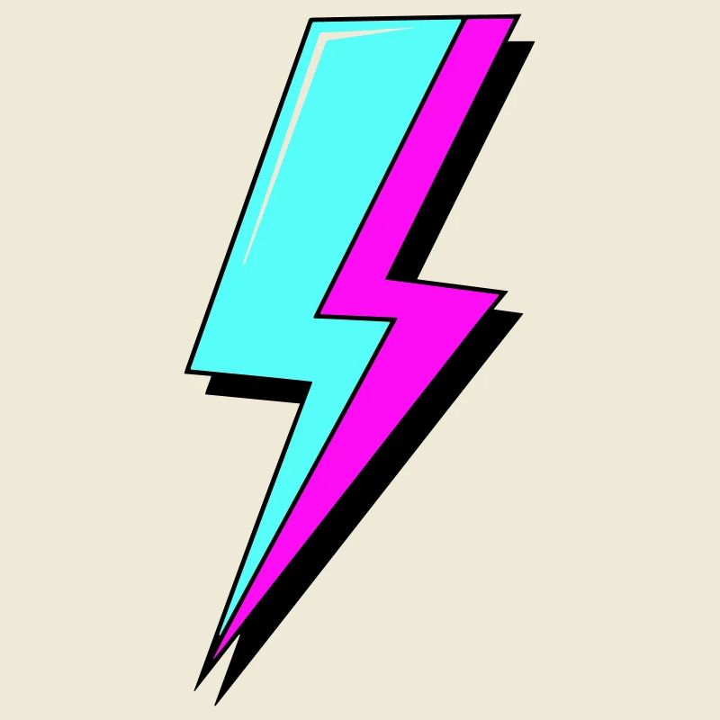 Psychedelic Neon Lightning