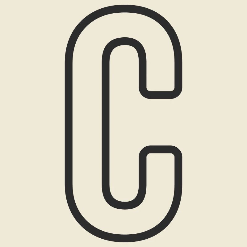 Buchstabe C Typodesign