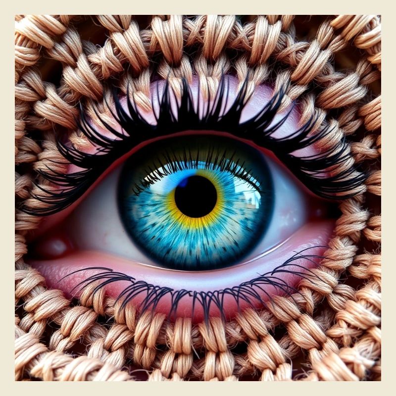 Colored Eye in Braided Net