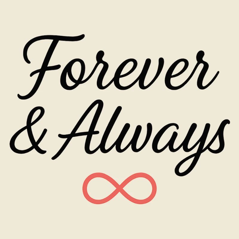 Eternal Infinity Symbol Typography Design