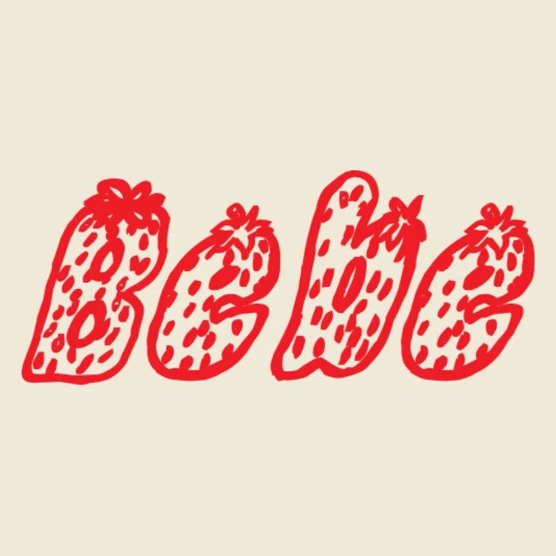 Bebe Abstract Red Pixel Art