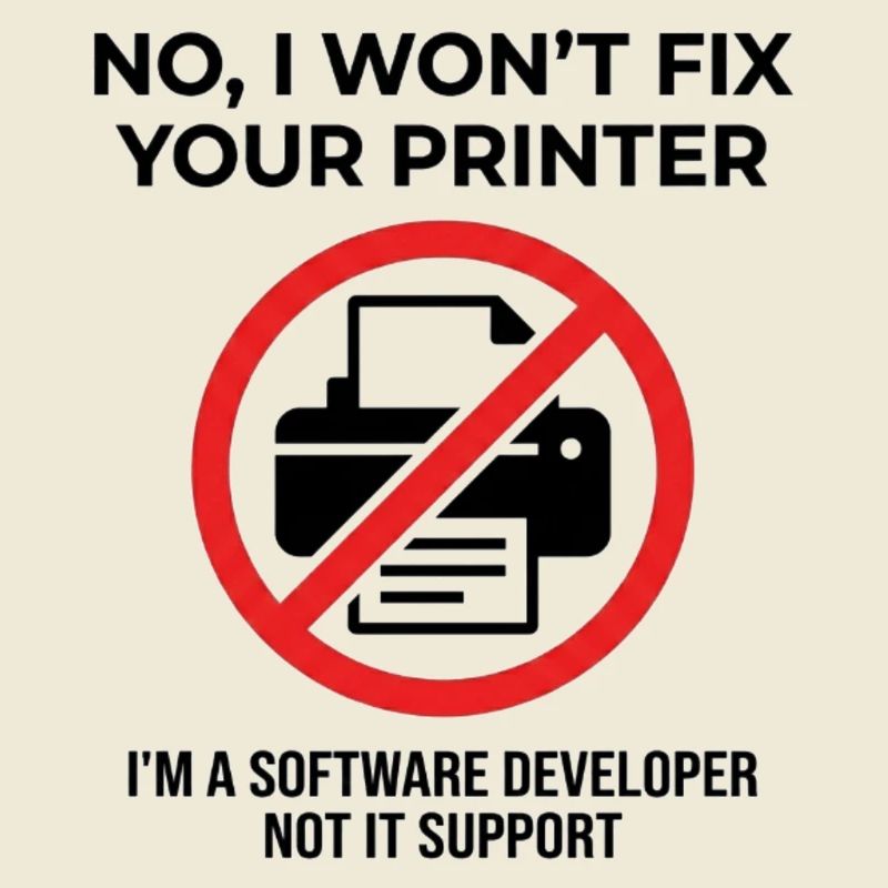 Programmeur : pas support informatique