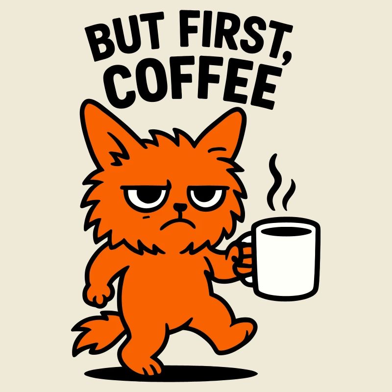 But first coffee cat