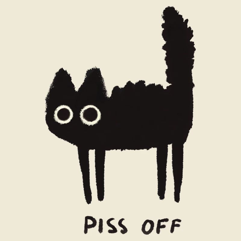 Grumpy Kitty Vibes - Laissez-moi tranquille