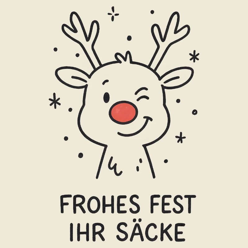 Joyeux Noël, espèce de renne à sacs
