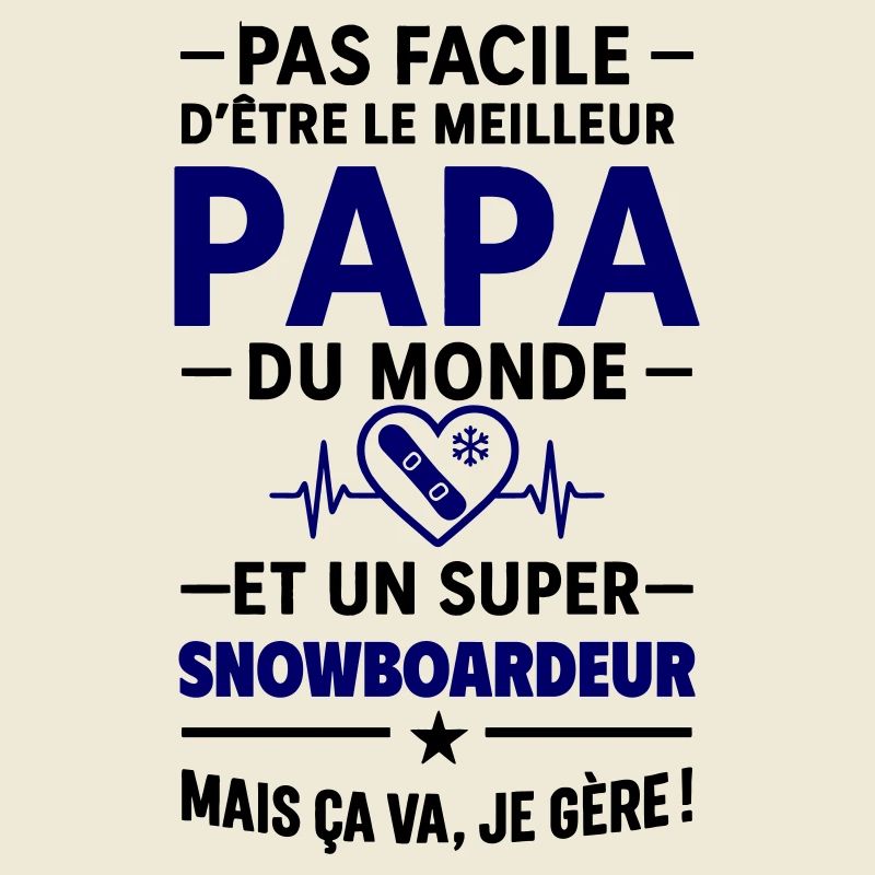 Heart + Snowboard – Super Snowboarder Dad
