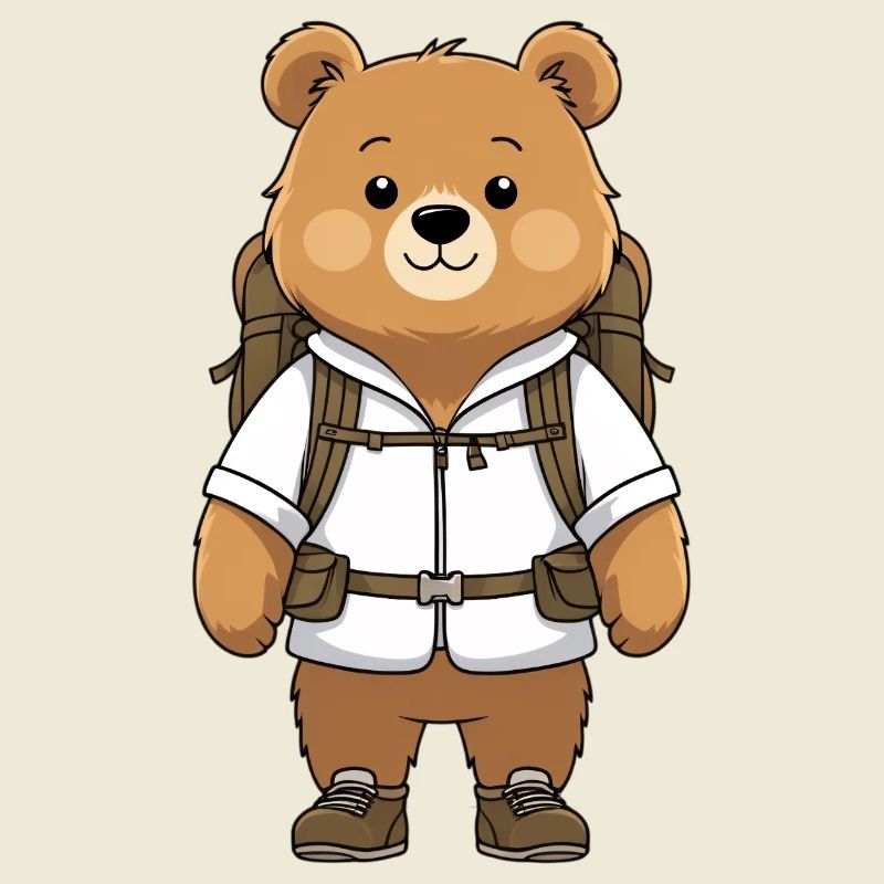 Abenteuerbär mit Rucksack