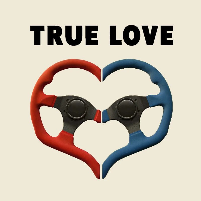 True Love Steering Hearts Gift Wedding Wedding