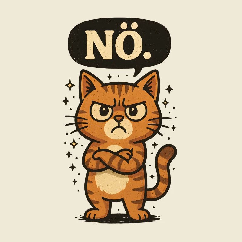 Non - le chat dit non