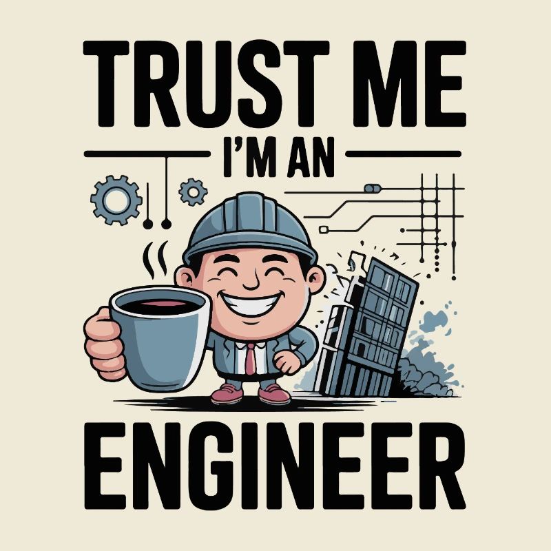 Trust Me I’m an Engineer - for light background