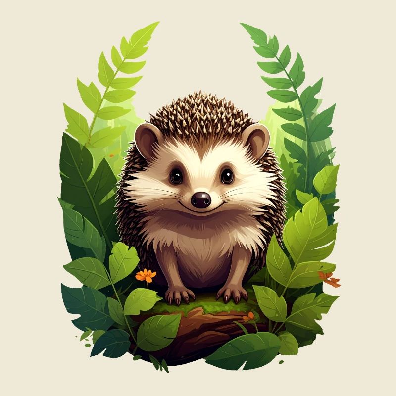 Hérisson dans la forêt