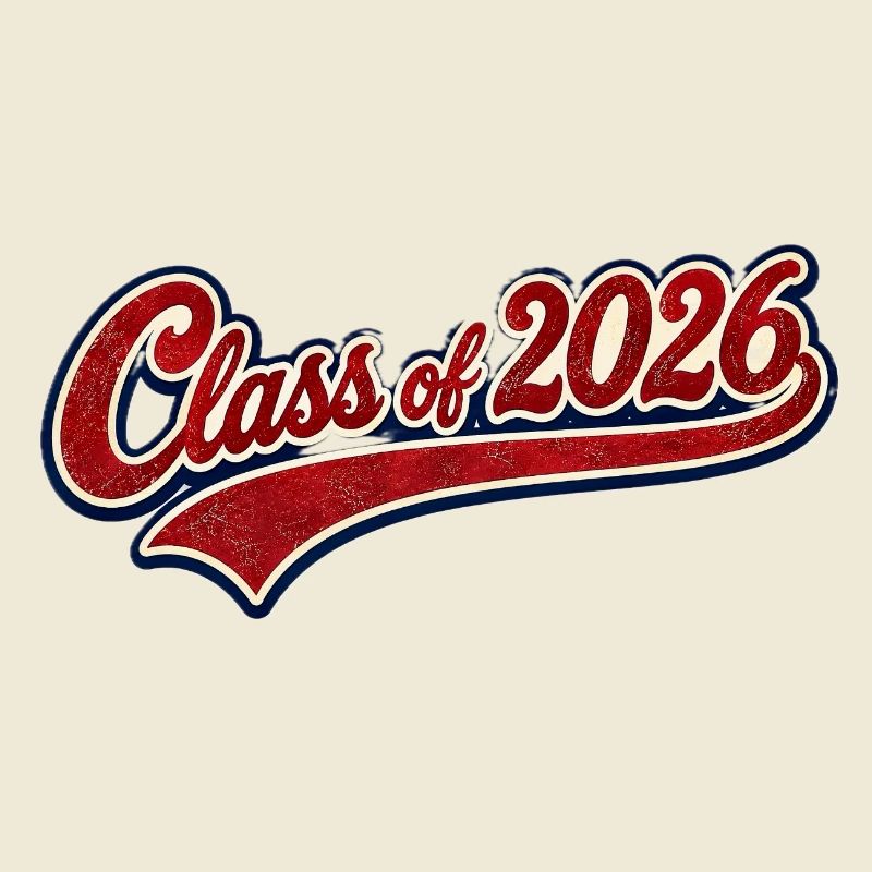 Class 2026 Retro Script