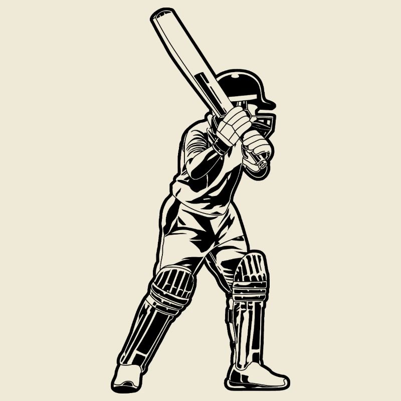 Cricketer Sketch