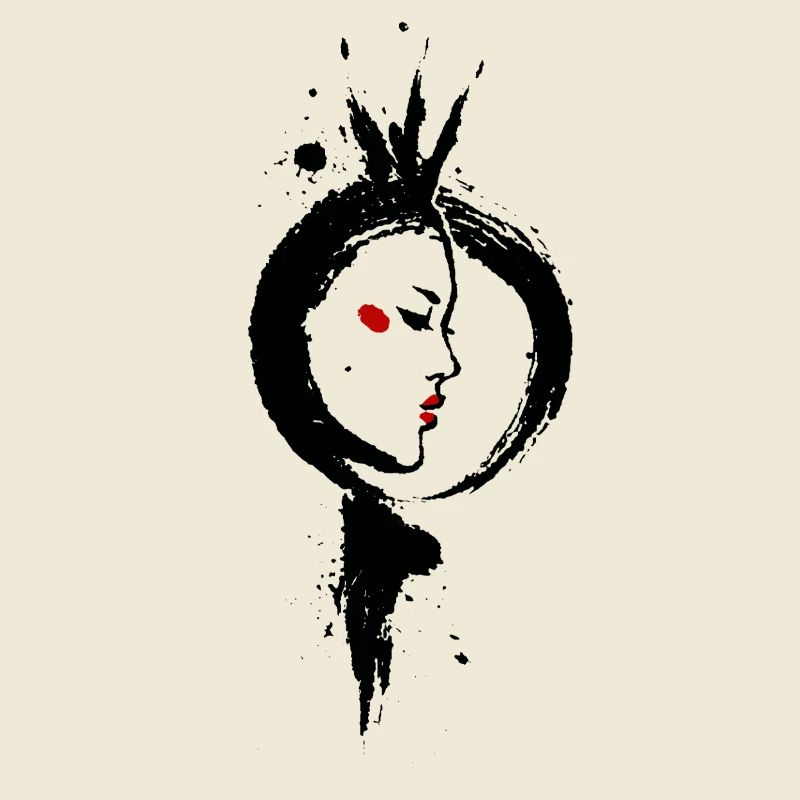 Amaterasu – Déesse Soleil Enso Sumi-e