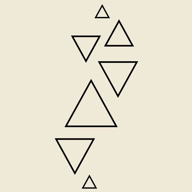 forms hipster triangles