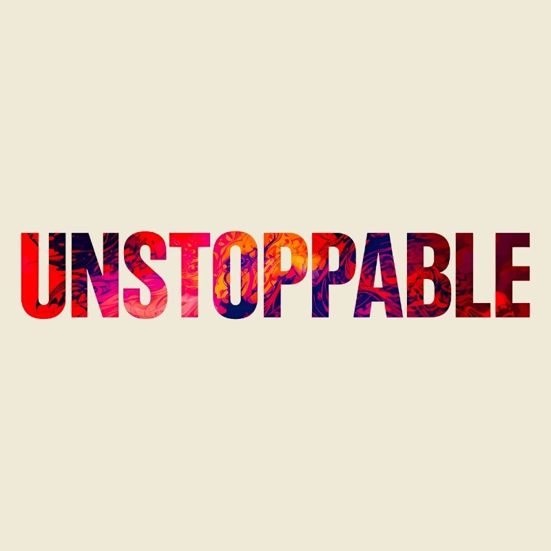 Unstoppable Abstract Typography Design