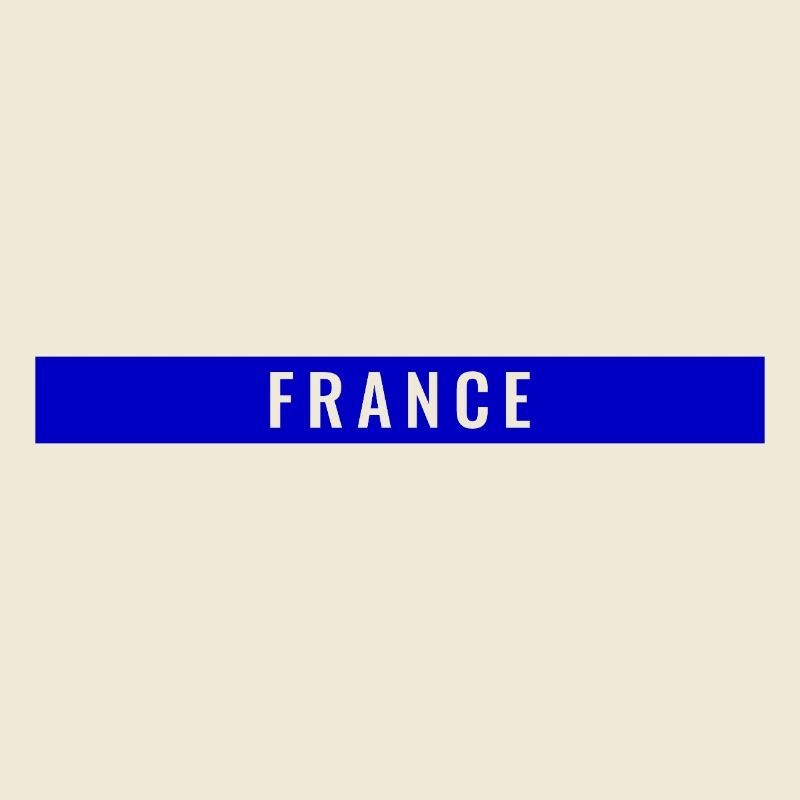 France Rectangle Bleu