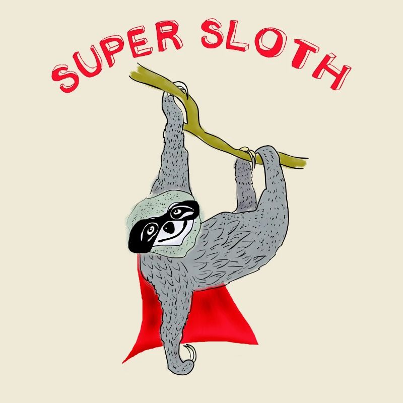 super sloth sloth chill sleep slow nerd lazy