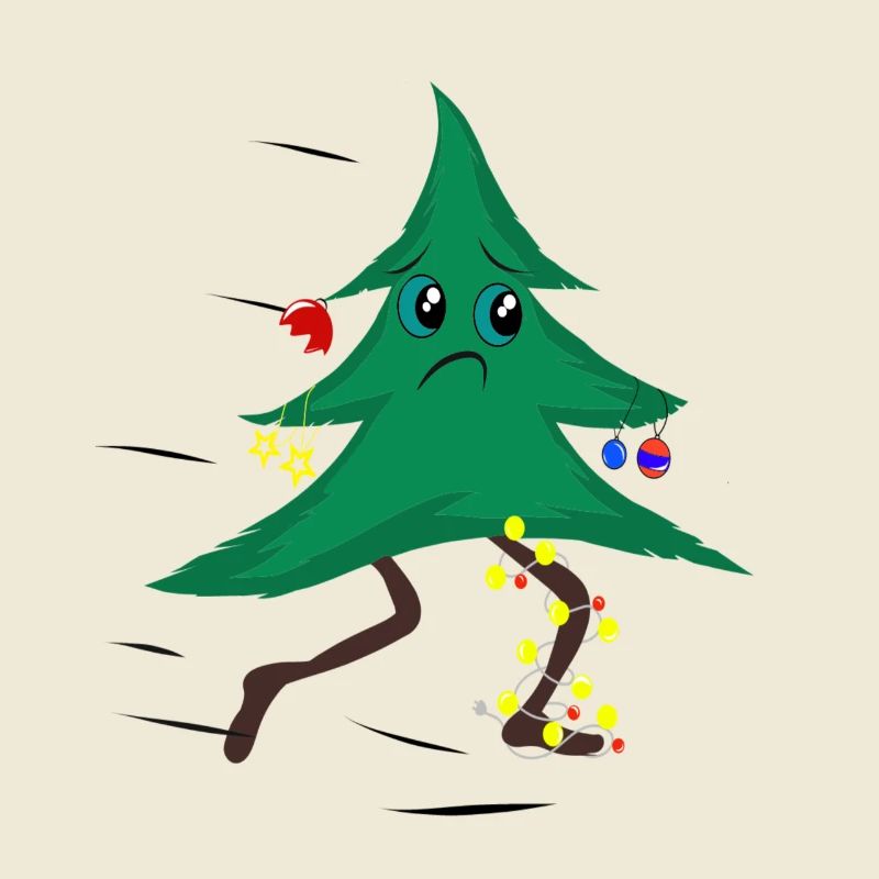Running Christmas tree