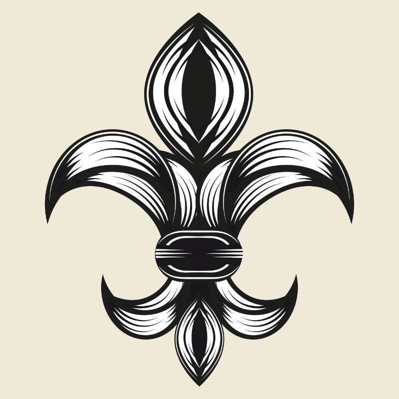 stylized iris - Fleur-de-Lys