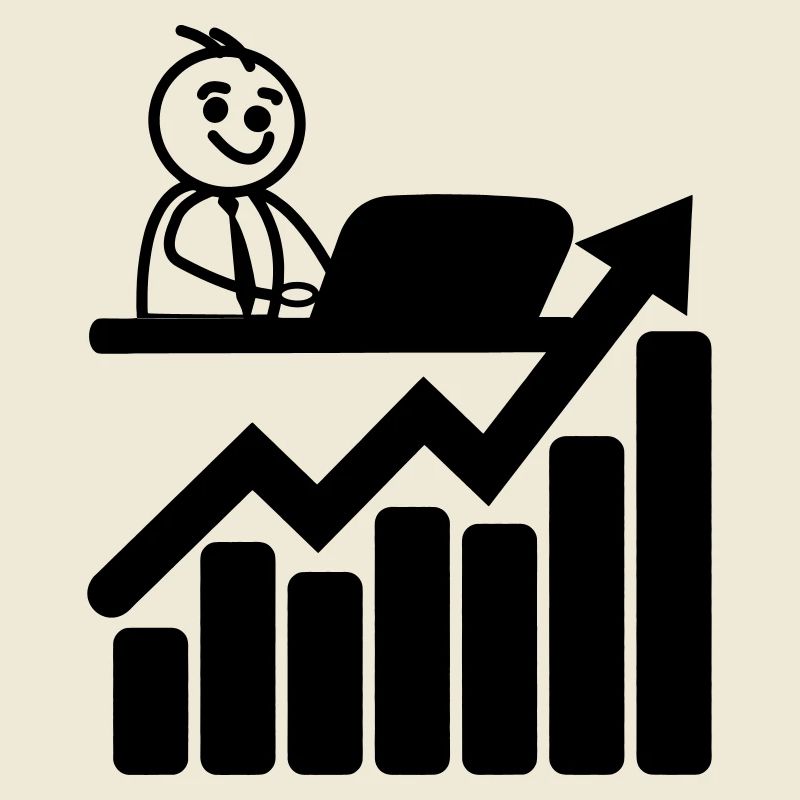 Graphique trader boursier